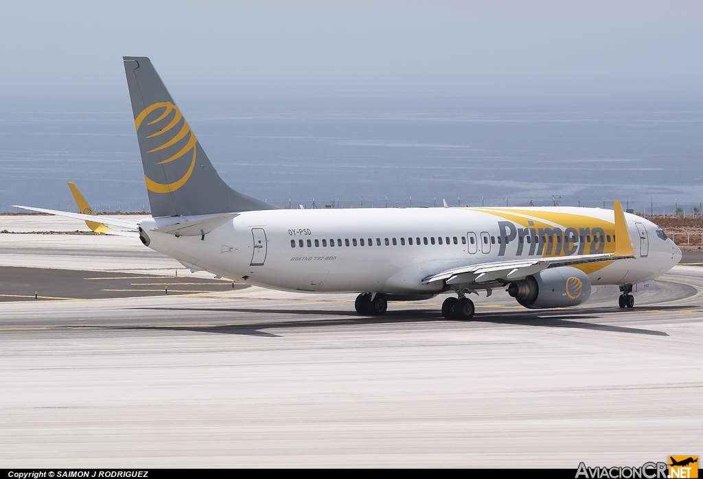 OY-PSD - Boeing 737-86N - Primera Air Scandinavia