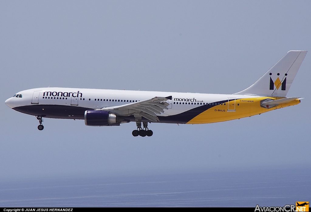 G-MAJS - Airbus A300B4-605R - Monarch Airlines