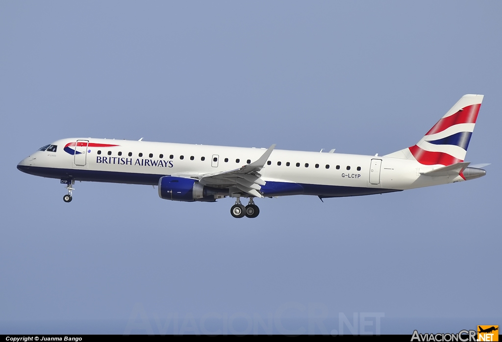 G-LCYP - Embraer 190-100SR - British Airways City Flyer