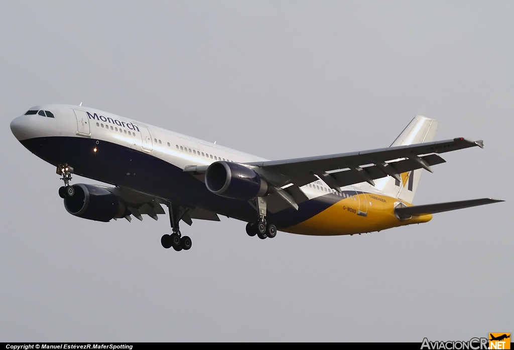 G-MONS - Airbus A300B4-605R - Monarch Airlines
