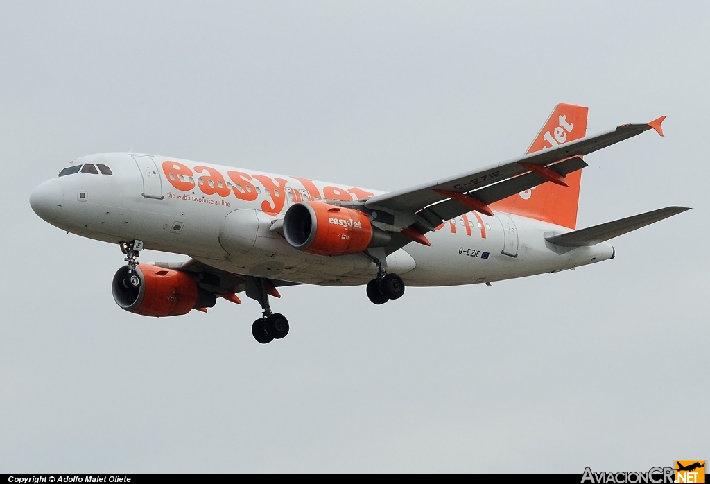 G-EZIE - Airbus A319-111 - EasyJet Airline