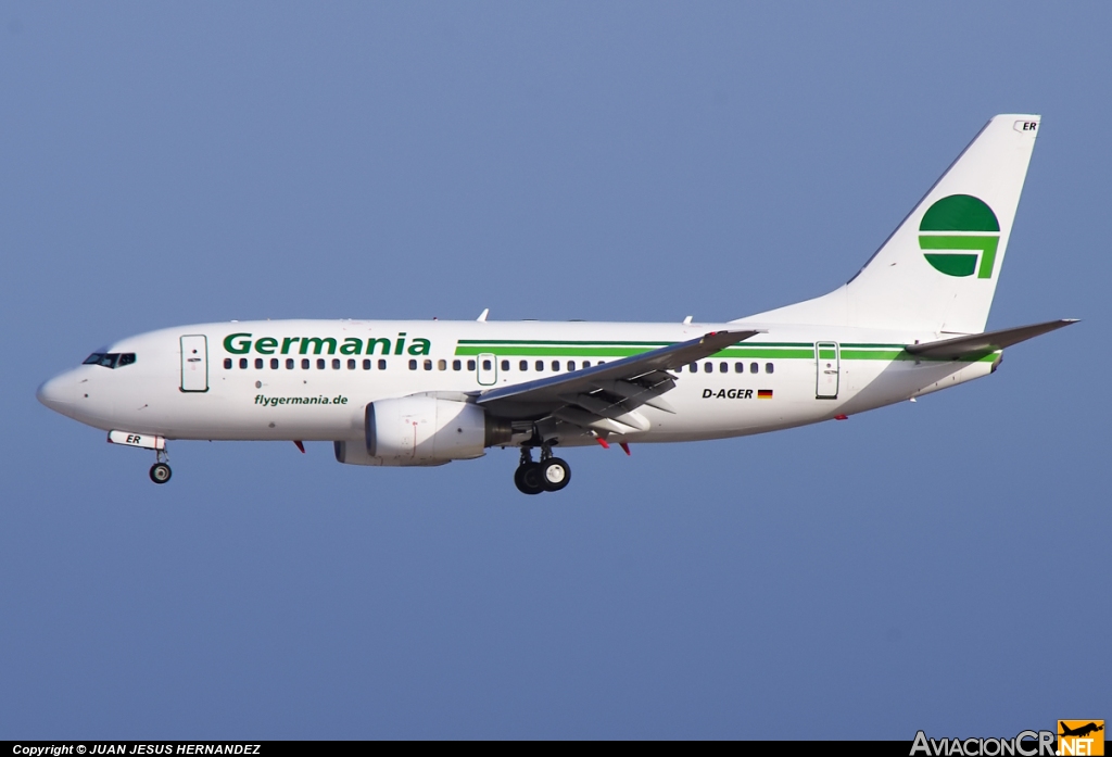 D-AGER - Boeing 737-75B - Germania