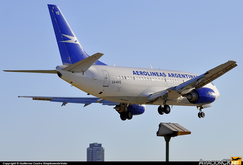 LV-AYE - Boeing 737-5H6 - Aerolineas Argentinas