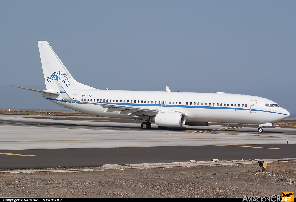 VP-CSK - Boeing	737-8GG/W BBJ - Sultan Al Kabeer