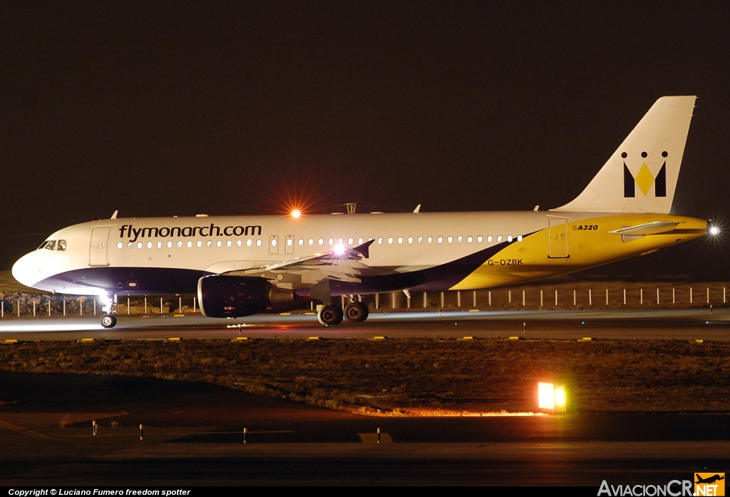 G-OZBK - Airbus A320-214 - Monarch Airlines