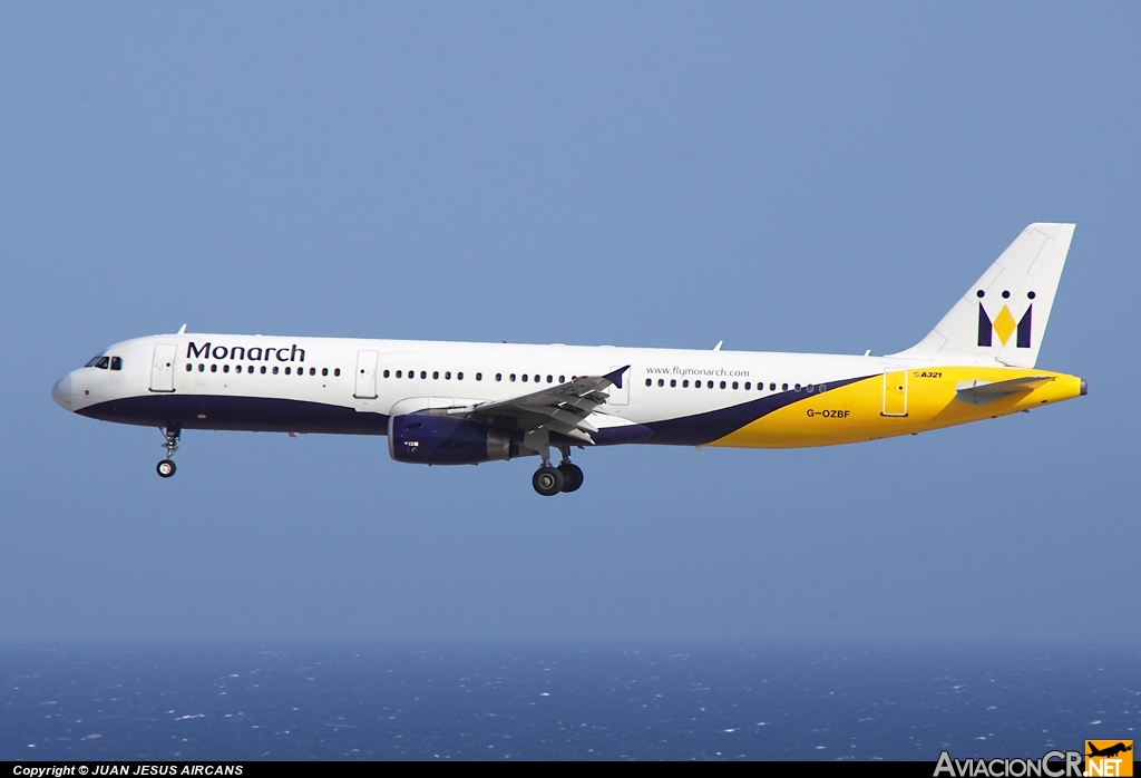 G-OZBF - Airbus A321-231 - Monarch Airlines