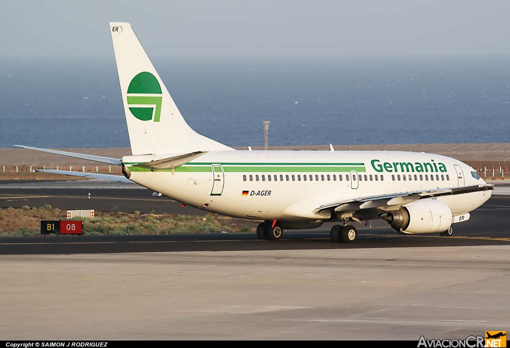 D-AGER - Boeing 737-75B - Germania