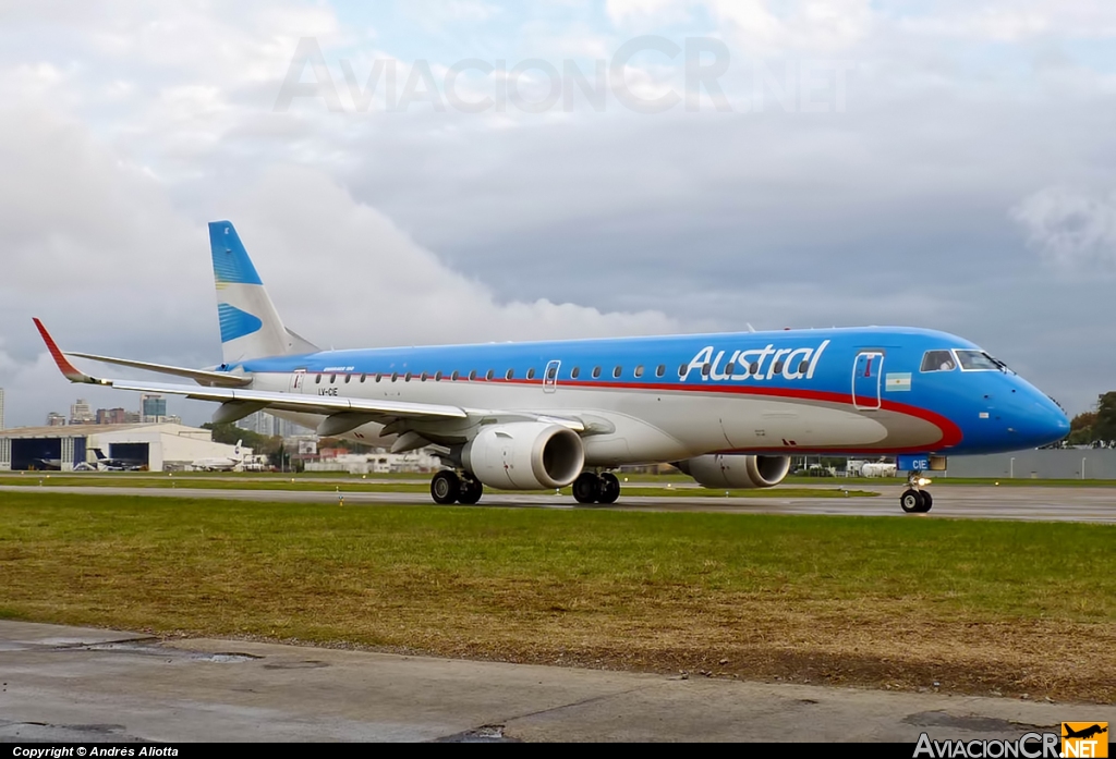LV-CIE - Embraer 190-100IGW - Austral Líneas Aéreas