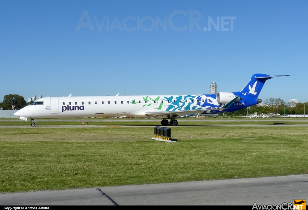 CX-CRA - Canadair CL-600-2D24 Regional Jet CRJ-900 - Pluna Uruguay