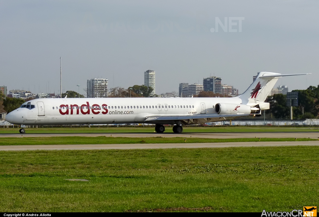 LV-BAY - McDonnell Douglas MD-83 - Andes Líneas Aéreas