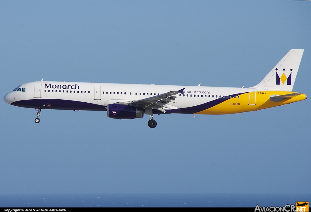 G-OZBN - Airbus A321-231 - Monarch Airlines
