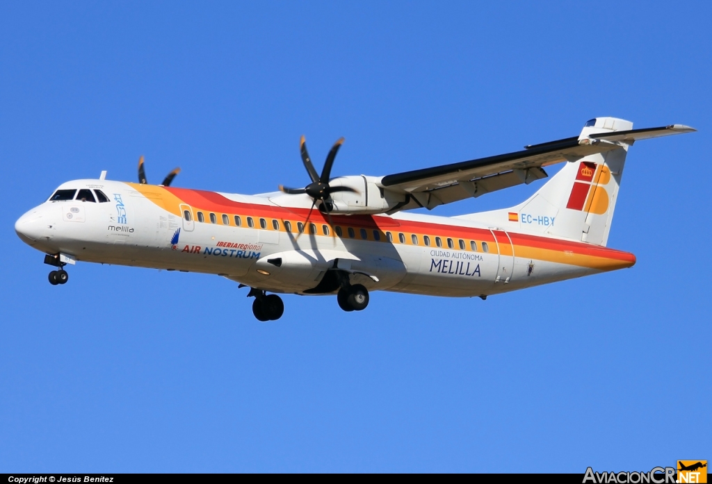 EC-HBY - ATR 72-212A - Air Nostrum (Iberia Regional)