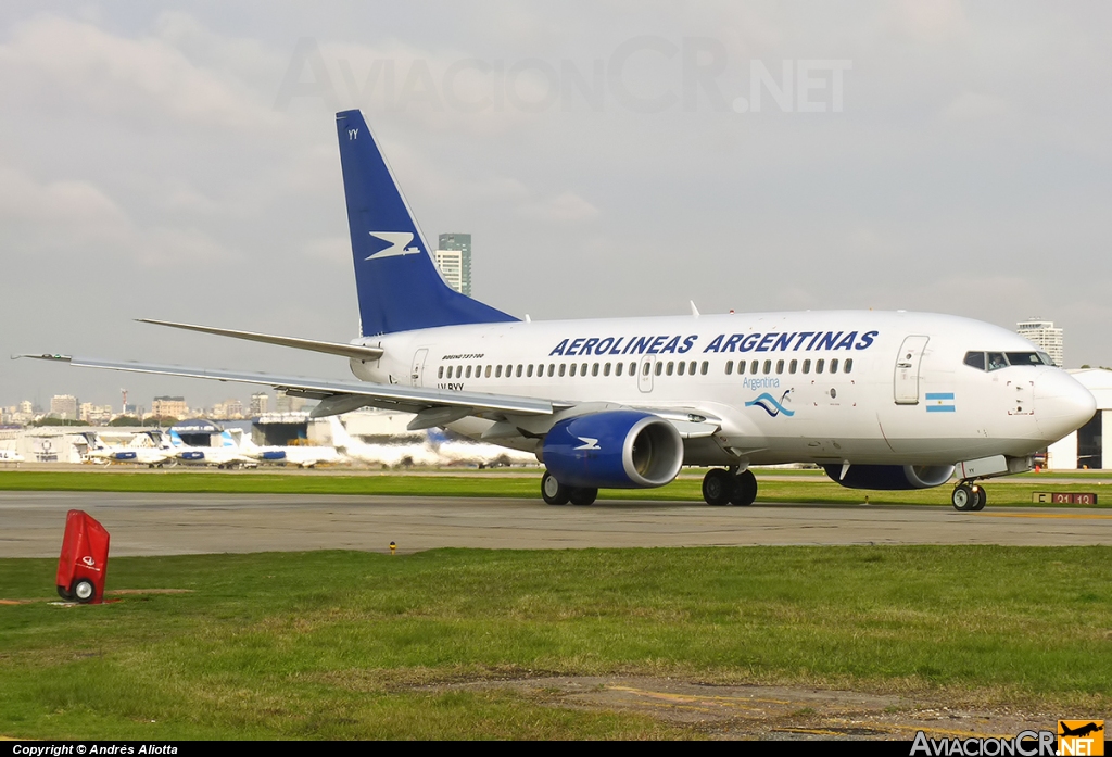 LV-BYY - Boeing 737-7BD - Aerolineas Argentinas