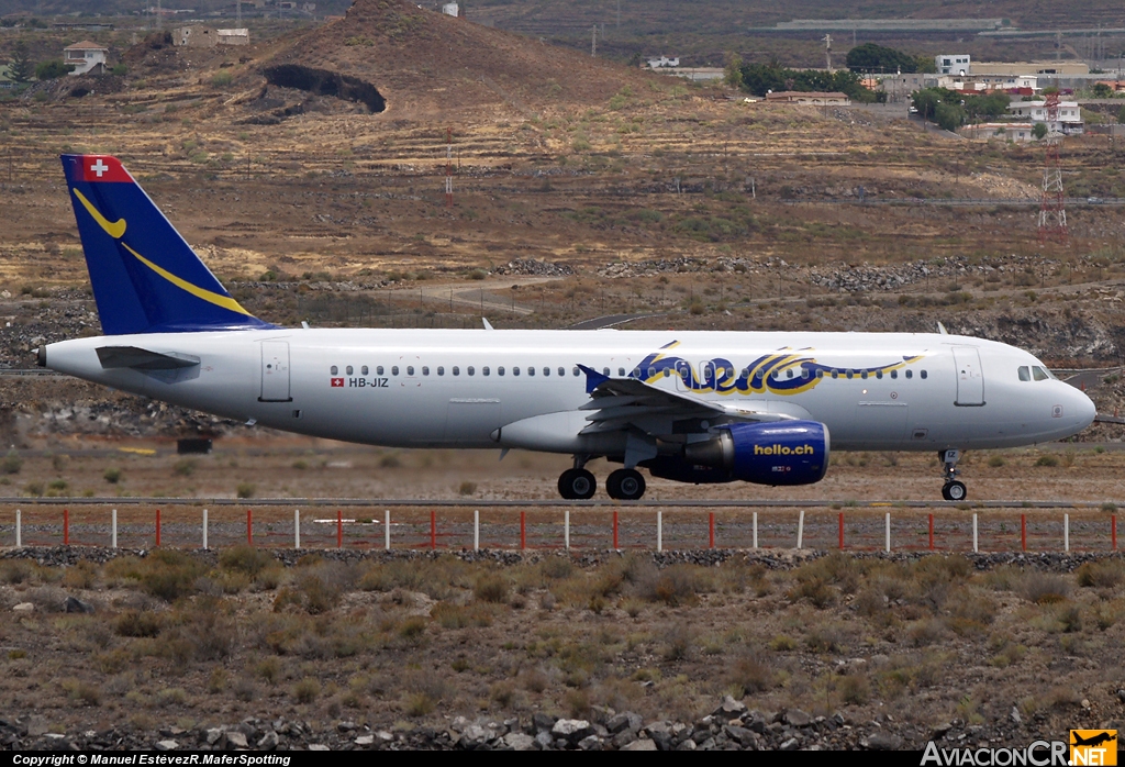 HB-JIZ - Airbus A320-214 - Hello