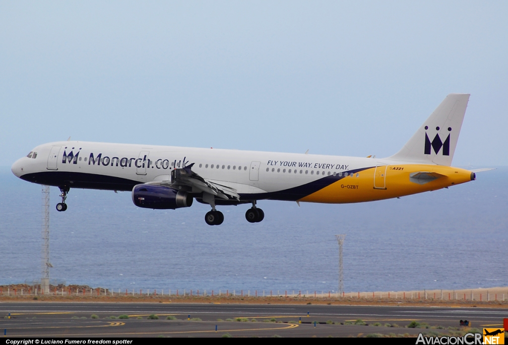 G-OZBT - Airbus A321-231 - Monarch Airlines