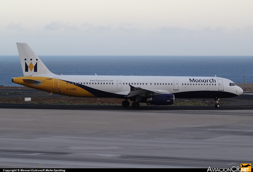 G-OZBE - Airbus A321-231 - Monarch Airlines