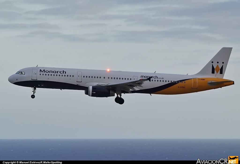 G-OZBS - Airbus A321-231 - Monarch Airlines