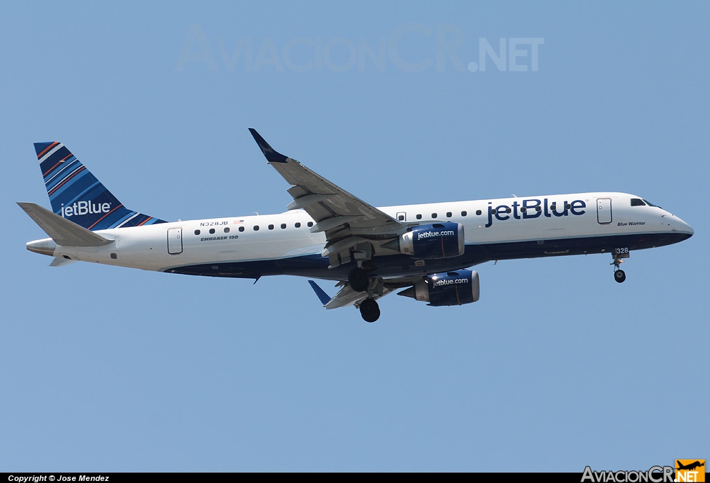 N328JB - Embraer ERJ-190-100AR - Jet Blue