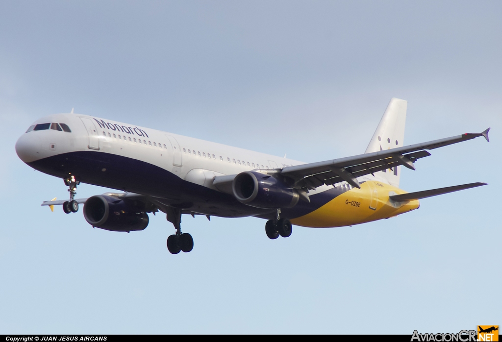 G-OZBE - Airbus A321-231 - Monarch Airlines