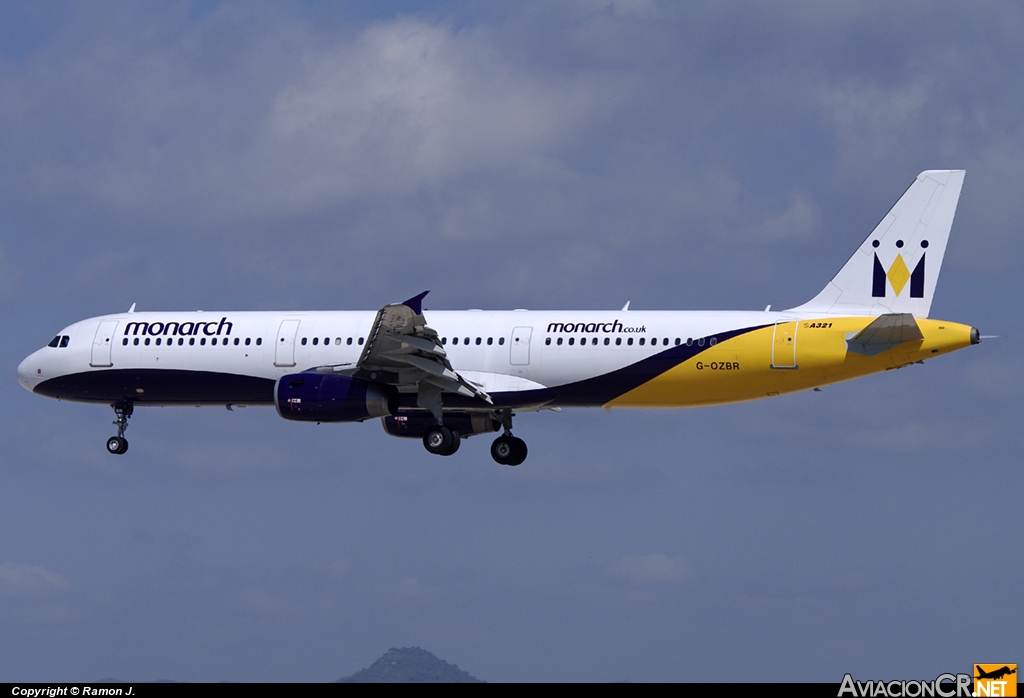 G-OZBR - Airbus A321-231 - Monarch Airlines