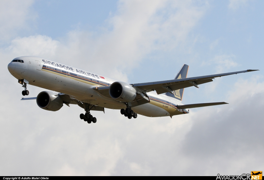 9V-SWS - Boeing 777-312/ER - Singapore Airlines
