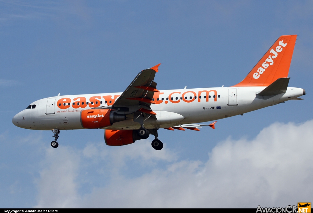 G-EZIH - Airbus A319-111 - EasyJet Airline