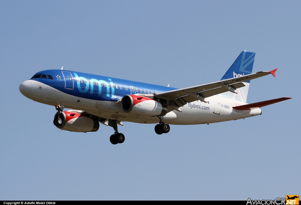 G-DBCK - Airbus A319-131 - BMI British Midland