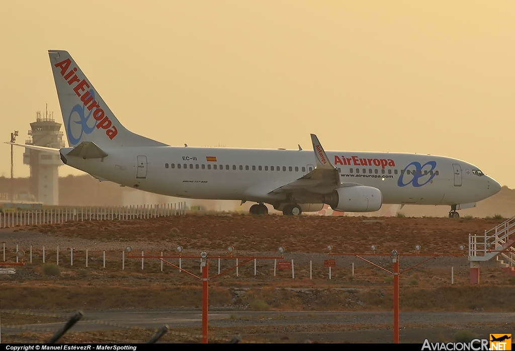 EC-III - Boeing 737-86Q - Air Europa