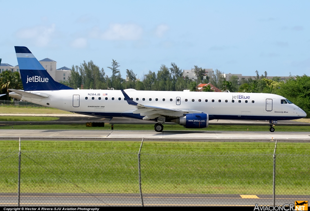 N284JB - Embraer 190-100 IGW - Jet Blue
