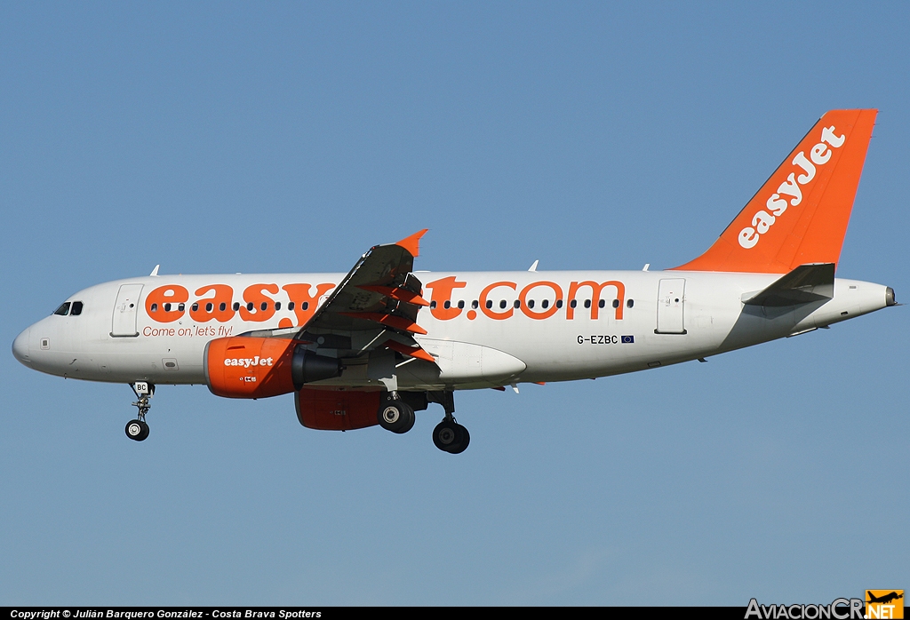 G-EZBC - Airbus A319-111 - EasyJet Airlines