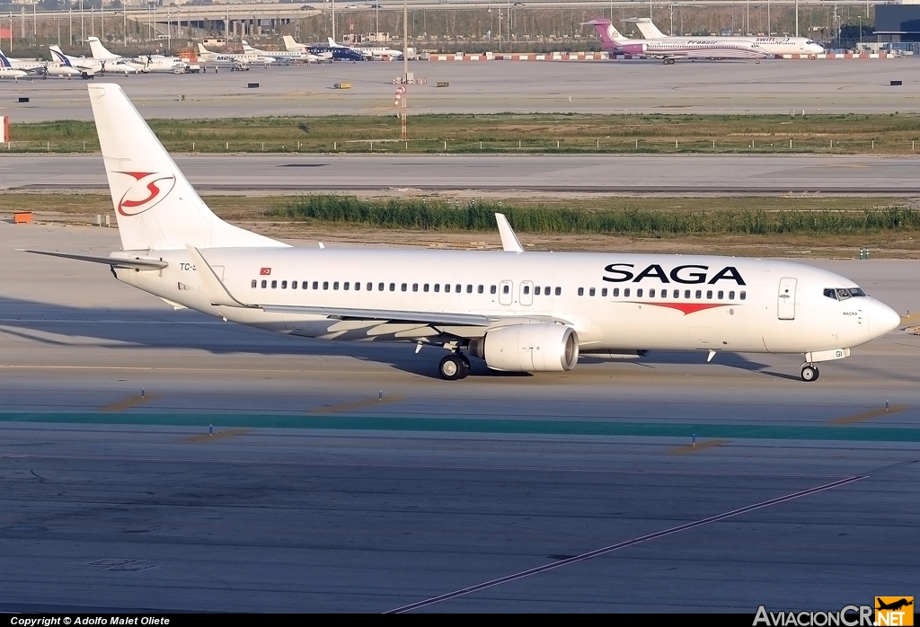 TC-SGI - Boeing 737-86J - Saga