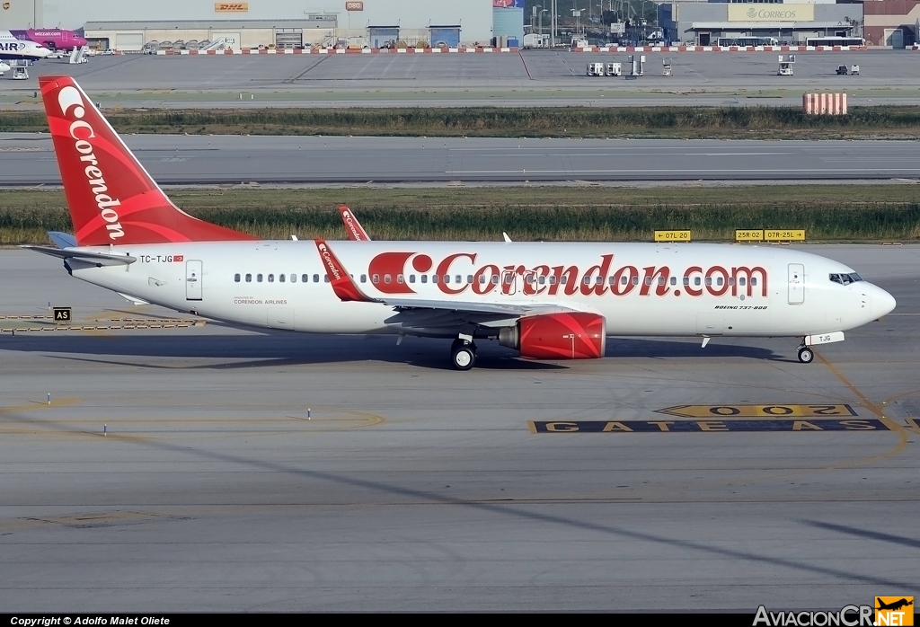 TC-TJG - Boeing 737-86J - Corendon.Com