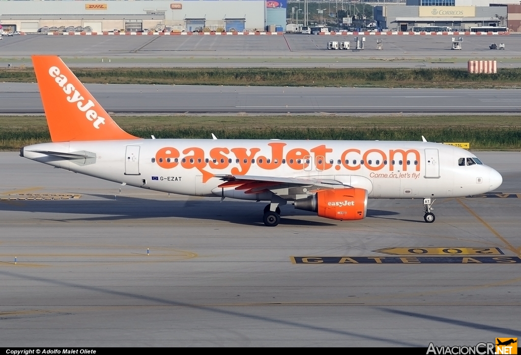 G-EZAT - Airbus A319-111 - EasyJet Airline