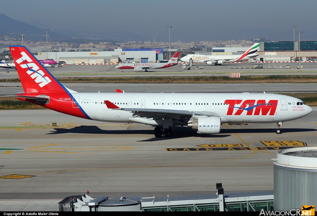 PT-MVN - Airbus A330-223 - TAM