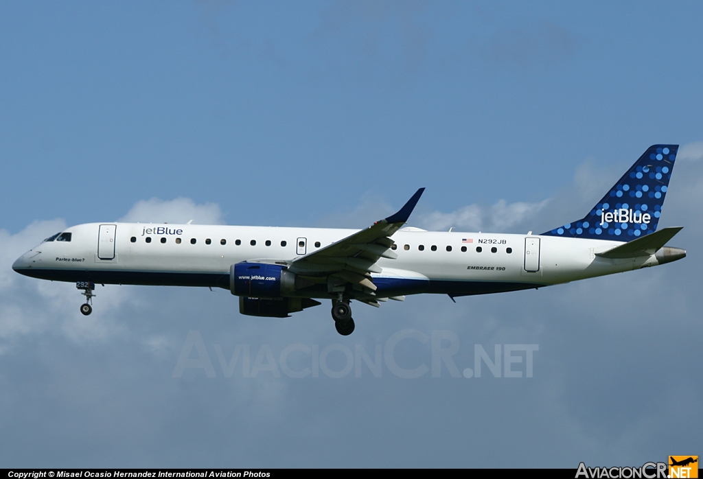 N292JB - Embraer 190-100IGW - Jet Blue