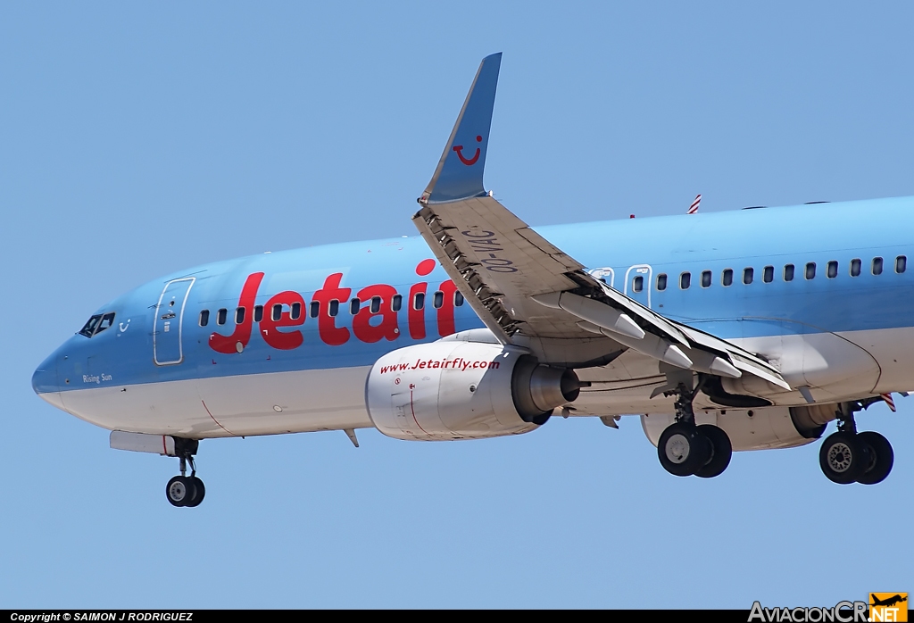 OO-VAC - Boeing 737-8BK - Jetair Fly