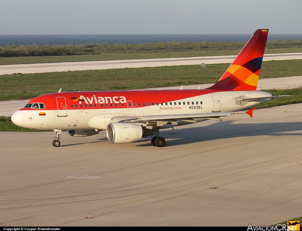 N593EL - Airbus A318-111 - Avianca