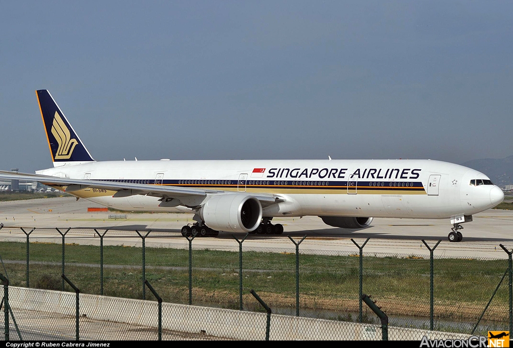 9V-SWS - Boeing 777-312/ER - Singapore Airlines