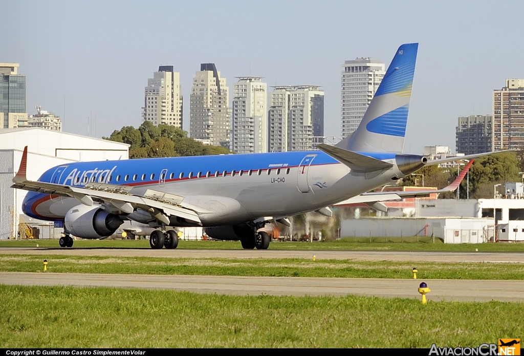 LV-CHO - Embraer 190-100IGW - Austral Líneas Aéreas