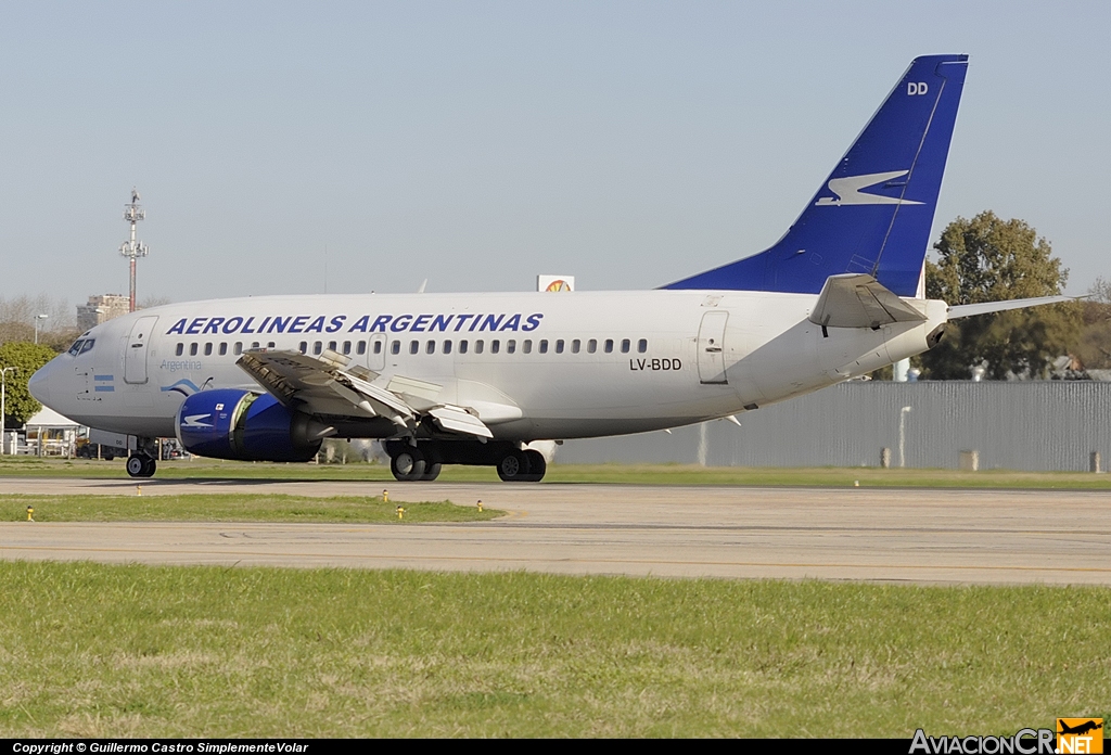 LV-BDD - Boeing 737-5Y0 - Aerolíneas Argentinas
