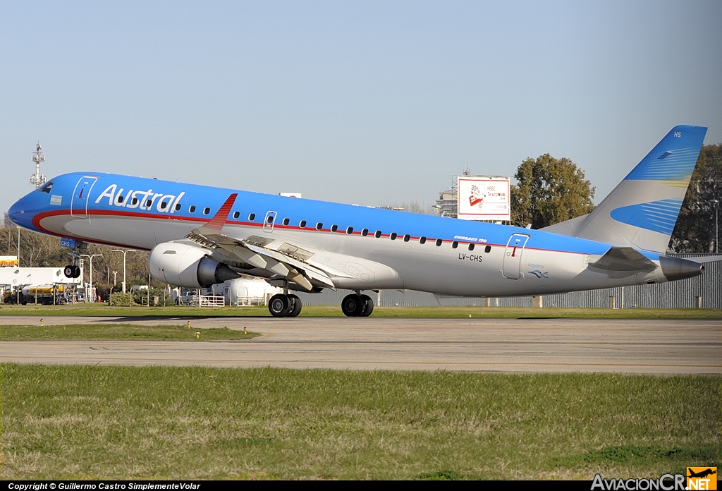 LV-CHS - Embraer 190-100IGW - Austral Líneas Aéreas