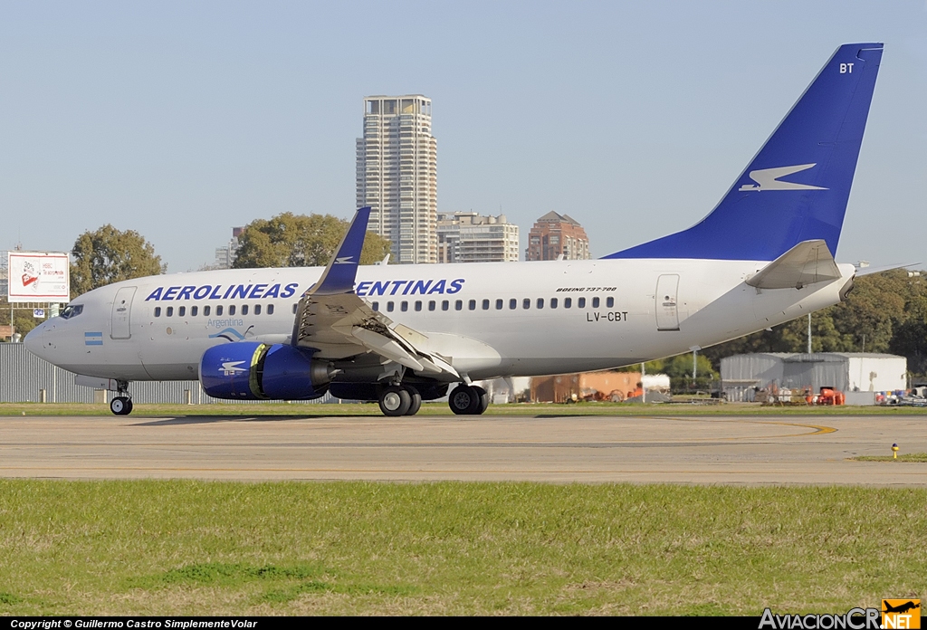 LV-CBT - Boeing 737-76D - Aerolineas Argentinas