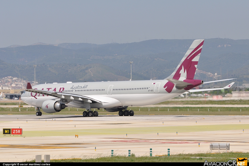 A7-AEG - Airbus A330-302 - Qatar Airways