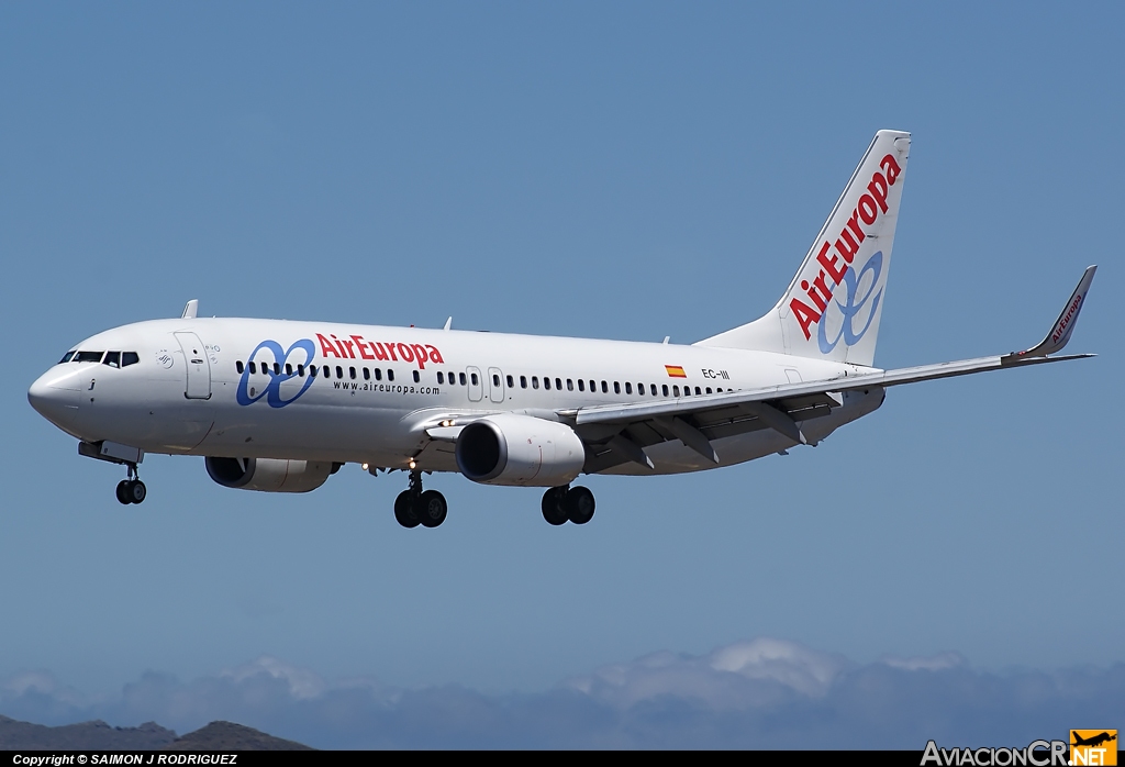 EC-III - Boeing 737-86Q - Air Europa