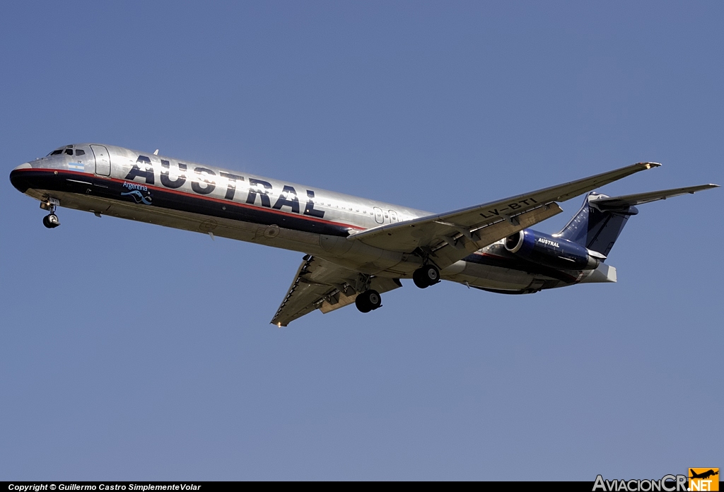 LV-BTI - McDonnell Douglas MD-88 - Austral Líneas Aéreas