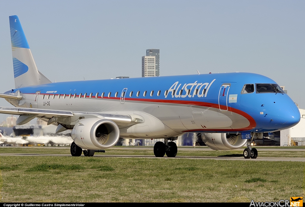 LV-CIE - Embraer 190-100IGW - Austral Líneas Aéreas