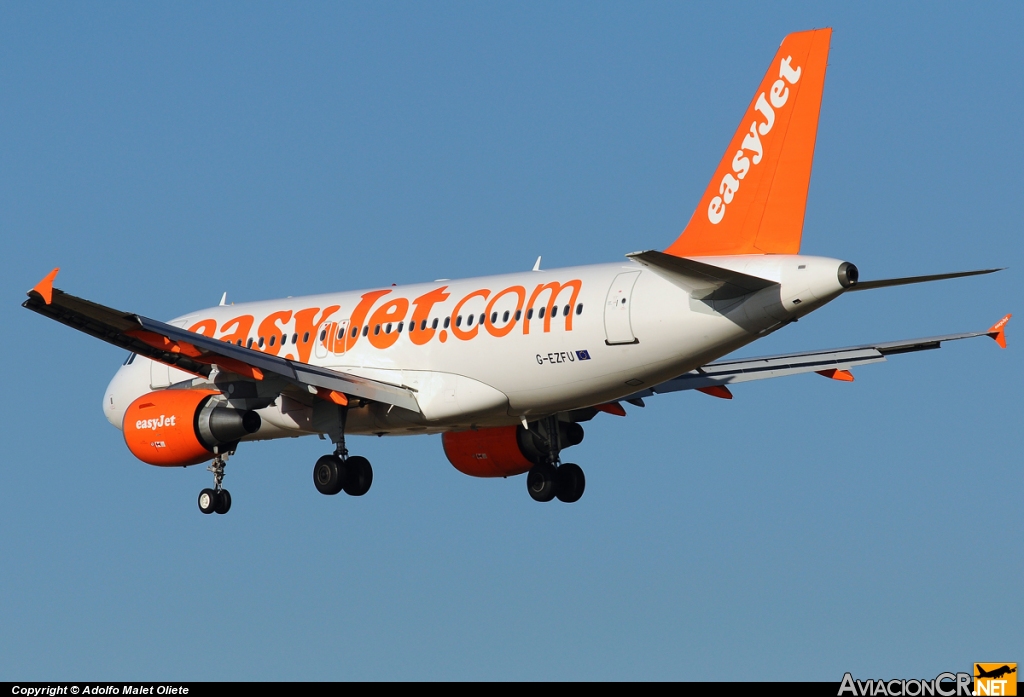 G-EZFU - Airbus A319-111 - EasyJet Airline