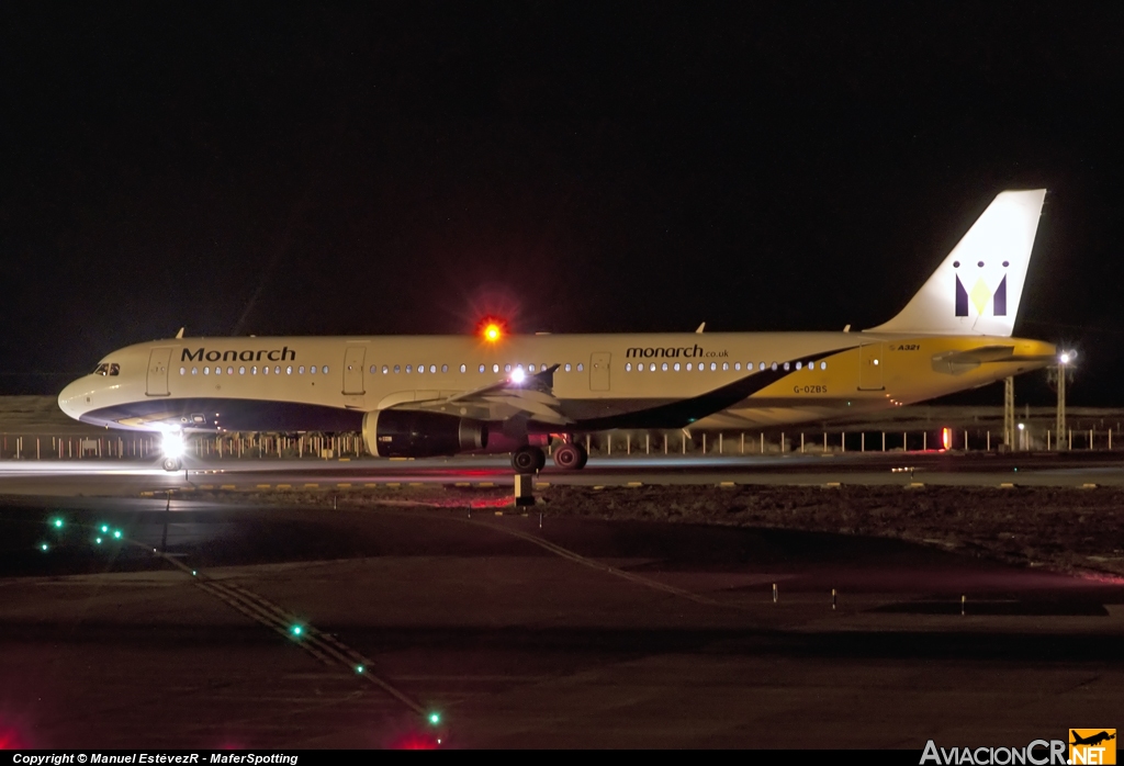 G-OZBS - Airbus A321-231 - Monarch Airlines