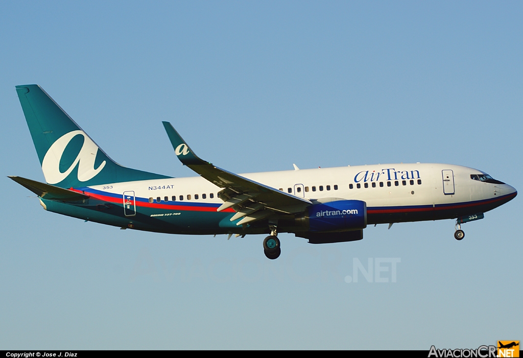 N344AT - Boeing 737-7BD - Air Tran