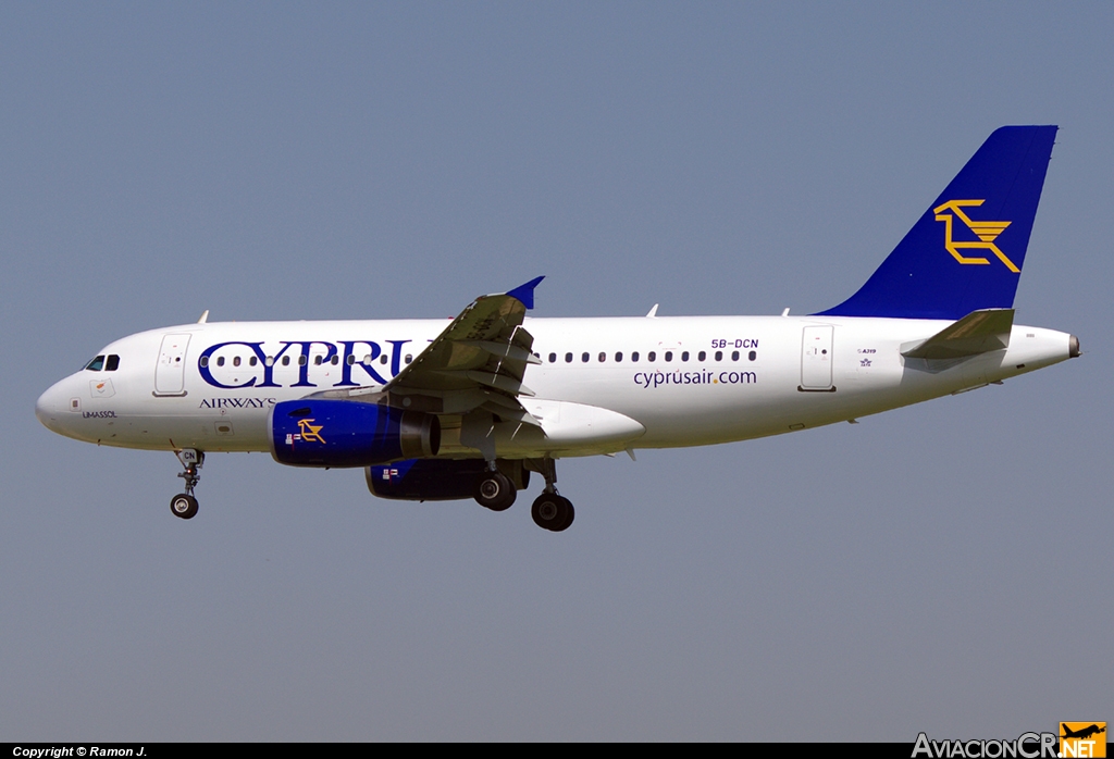 5B-DCN - Airbus A319-132 - Cyprus Airways